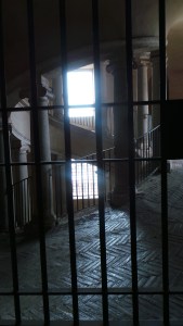 A guard came over to unlock this special access point for our group.