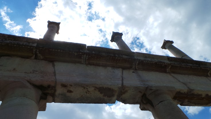 It was a beautifully clear day in Pompeii.