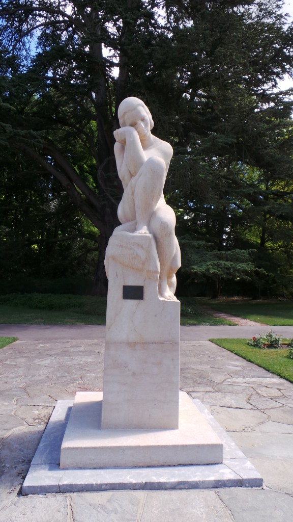 A statue in Geneva's Rose Garden / Parc La Grange. So beautiful.
