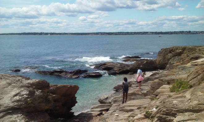 Beavertail State Park in Jamestown, RI has a scenic and rocky coastline.