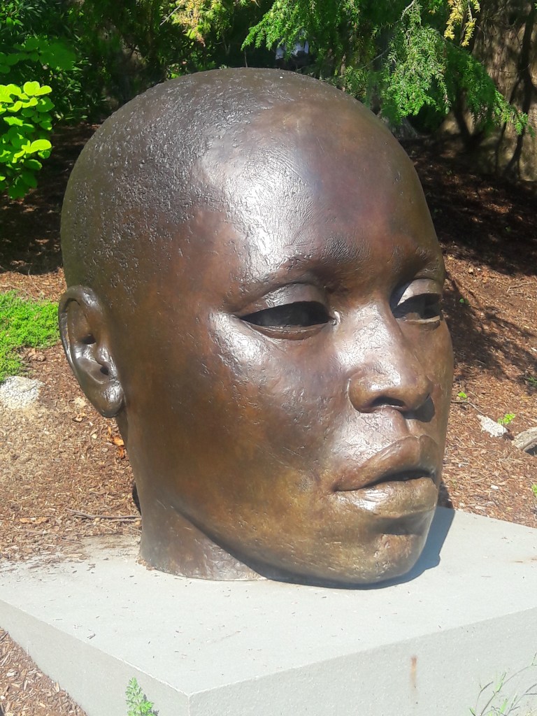 Sculpture of woman's face